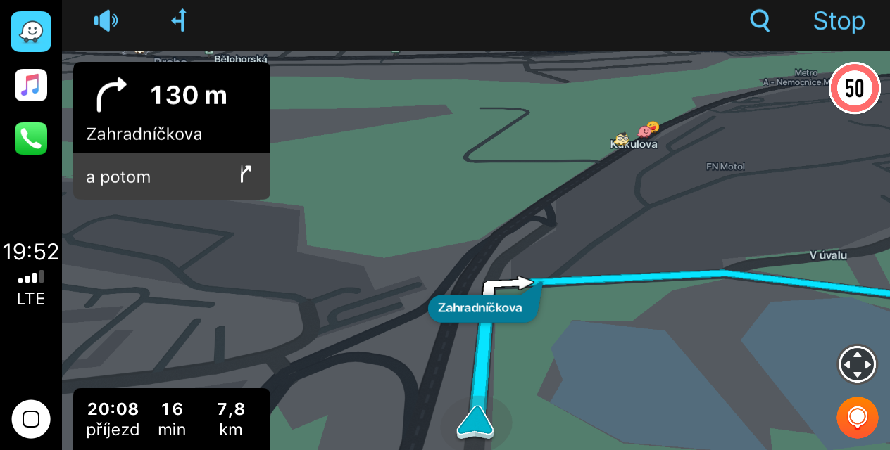 Waze navigace evtech